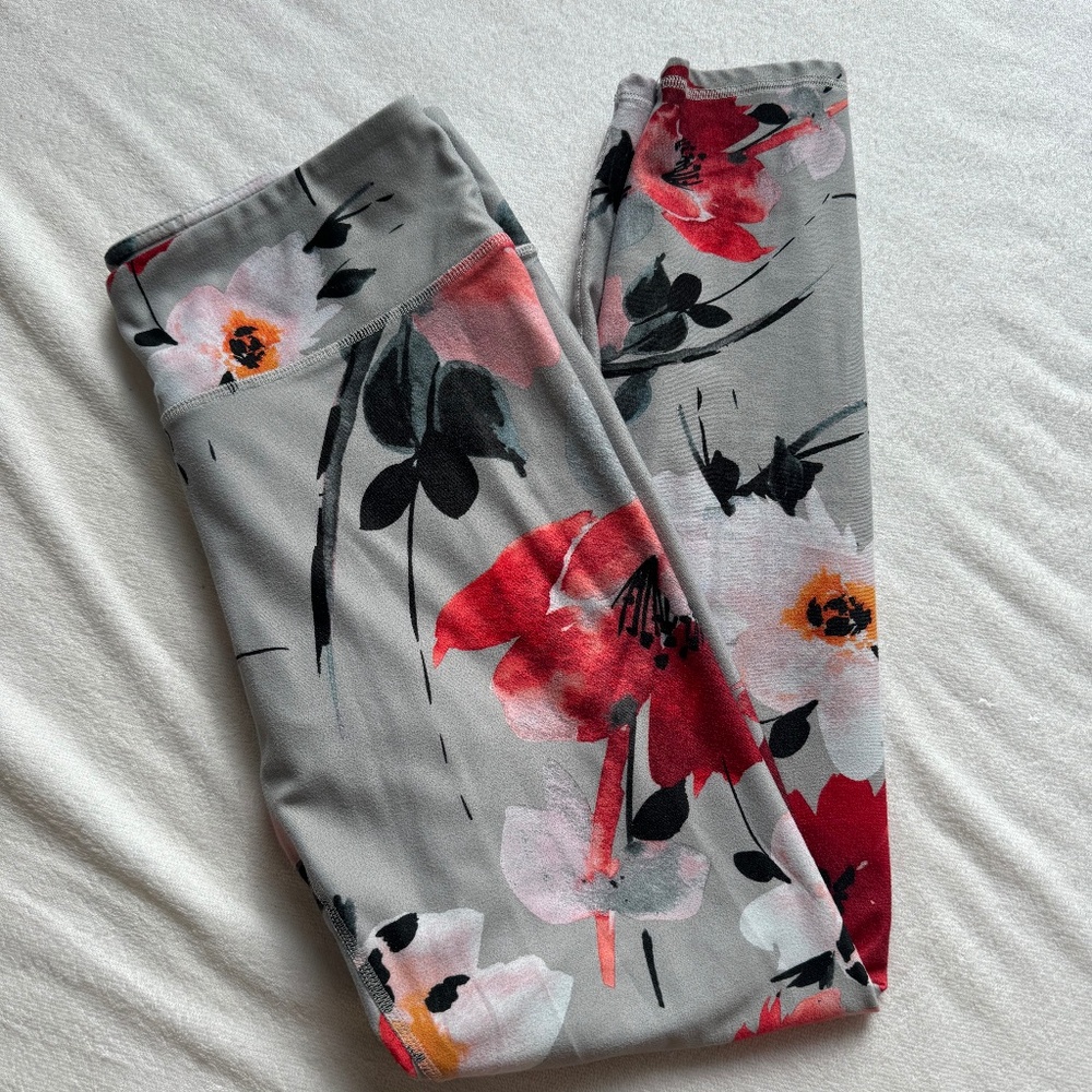 Fabletics Floral S High Waisted Leggings